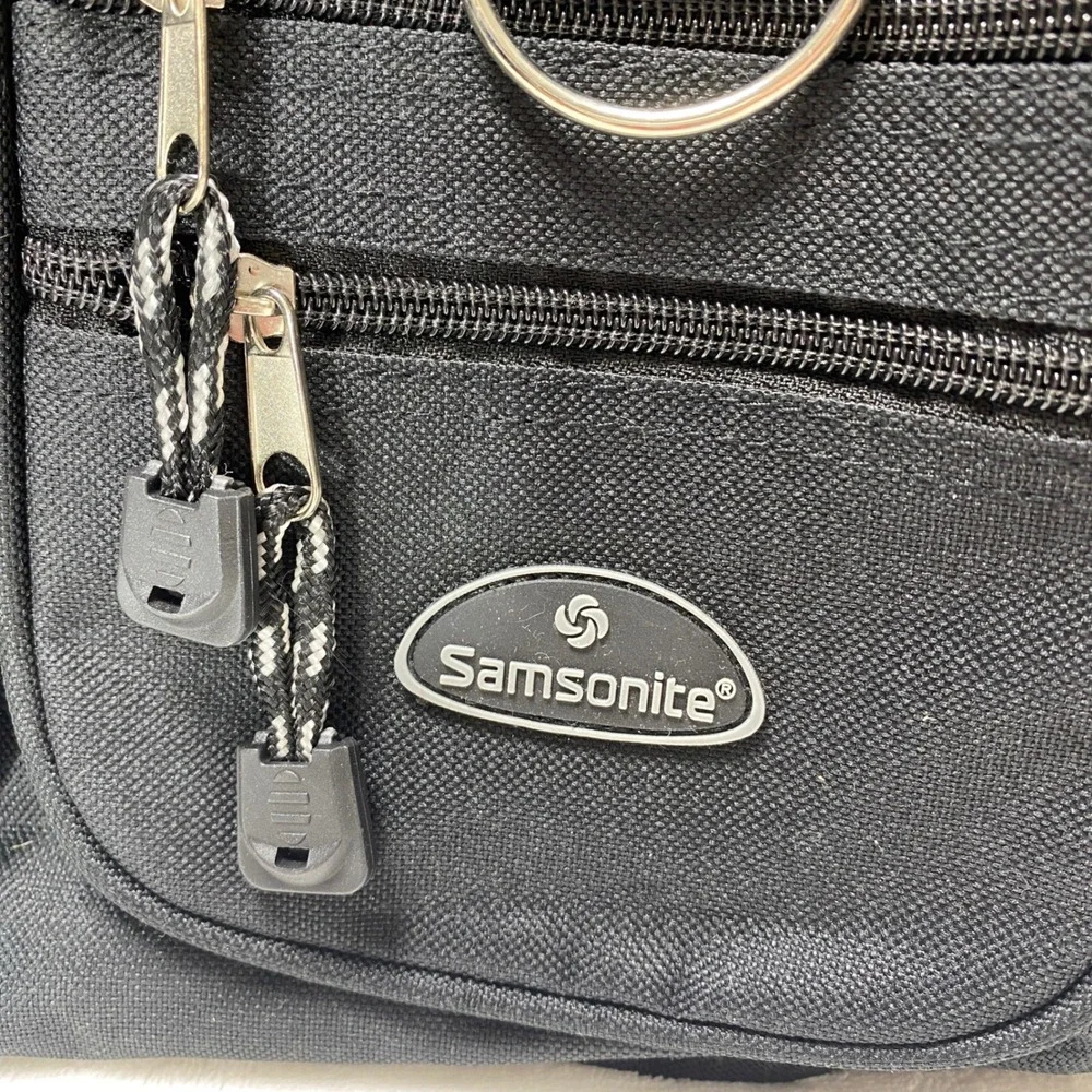 Samsonite Black Nylon Duffel Carry On Travel‎ Weekend Overnight Shoulder Strap